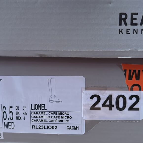 Kenneth Cole Reaction Lionel Tall Riding Boot Stretch Back Panel NEW Size 6.5 - Picture 10 of 10